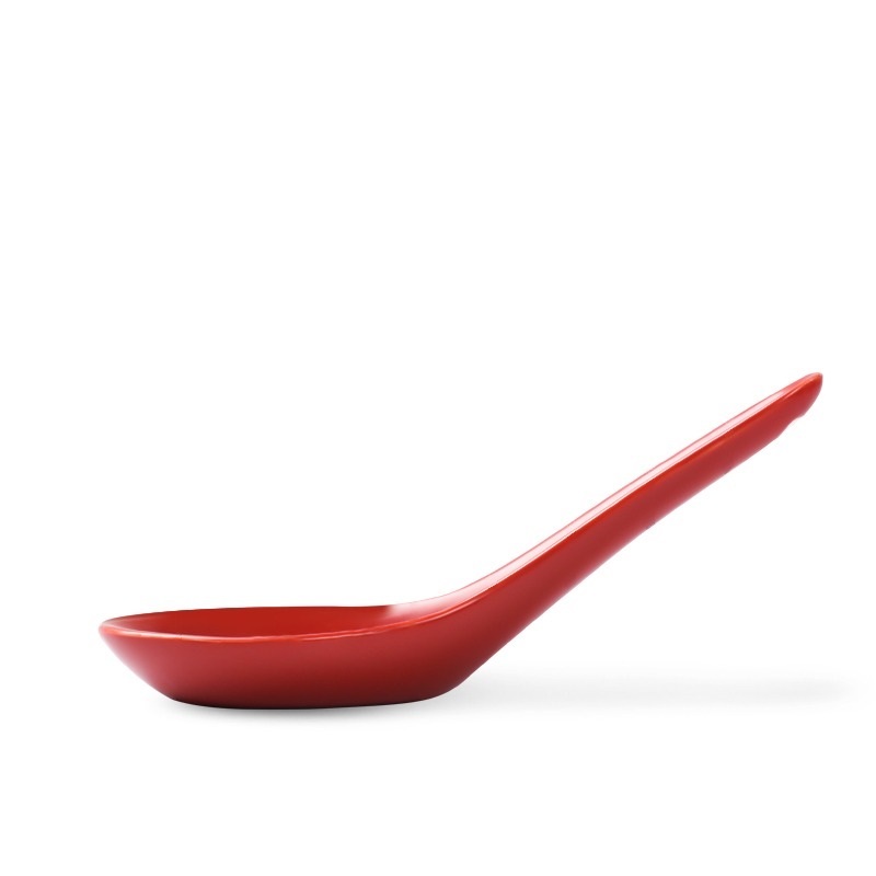 Porcelain soup spoon