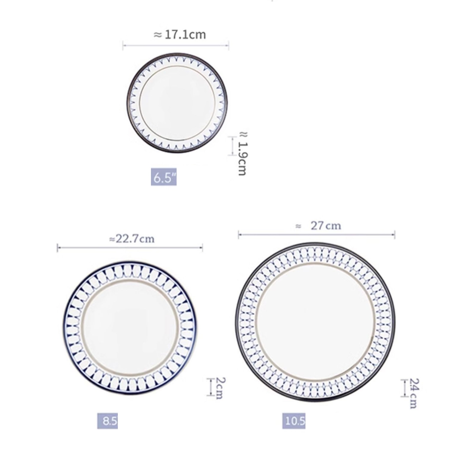 Ceramic dinner plate