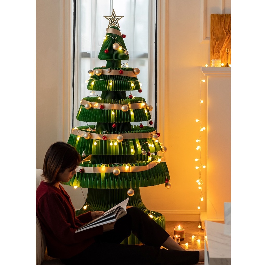 Honeycomb paper Christmas tree