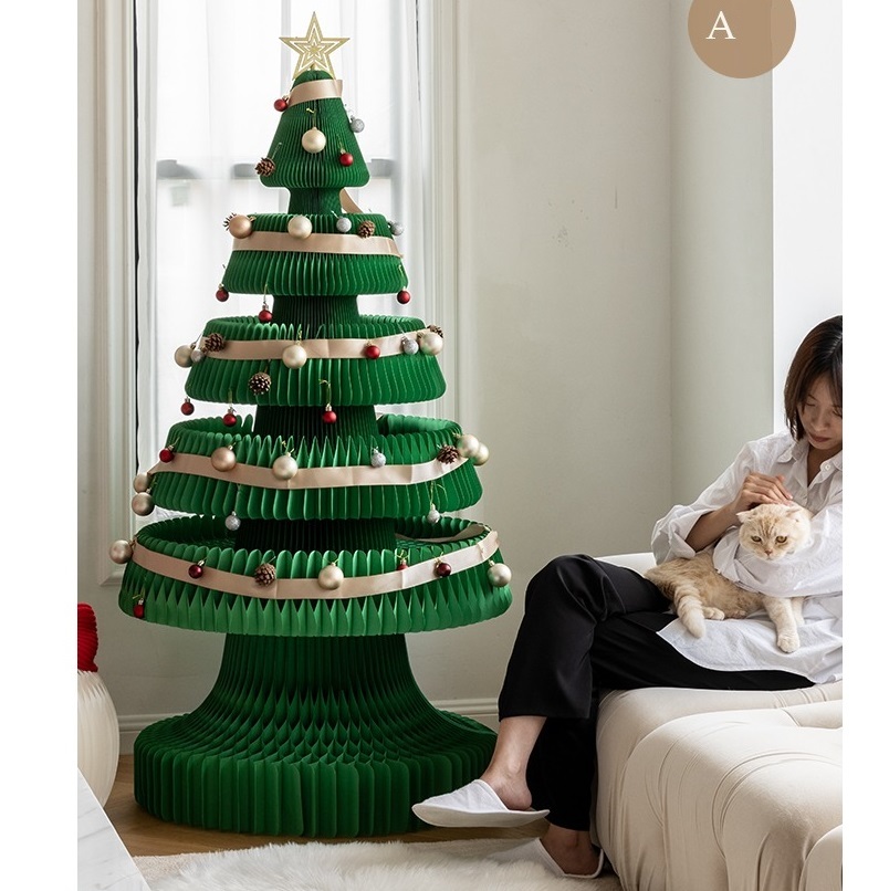 Honeycomb paper Christmas tree
