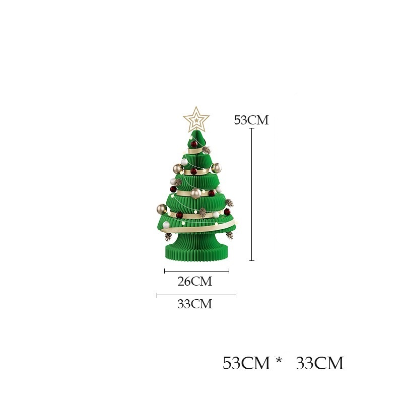 Honeycomb paper Christmas tree