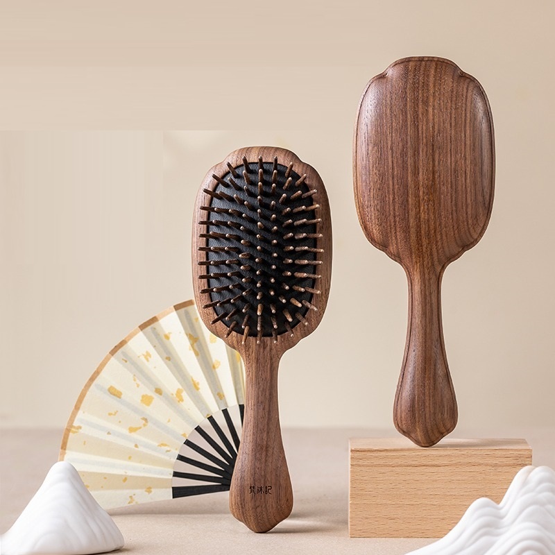 Message hair brush