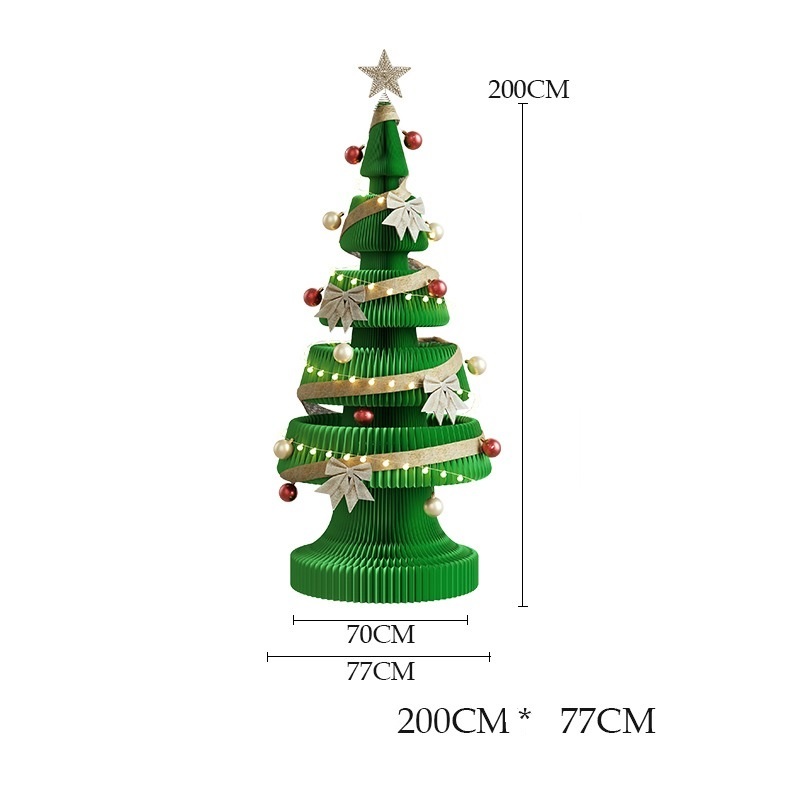 Honeycomb paper Christmas tree