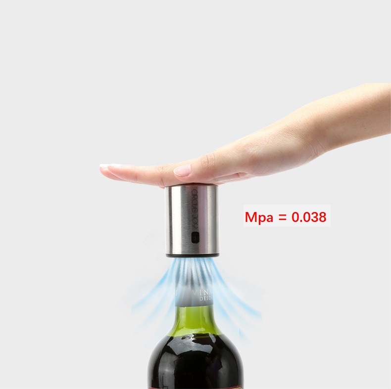Memory wine vacuum stopper