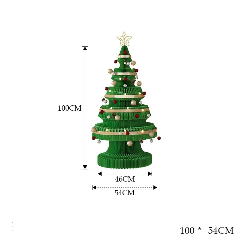 Honeycomb paper Christmas tree