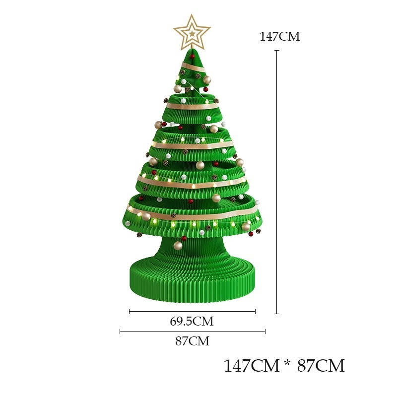 Honeycomb paper Christmas tree