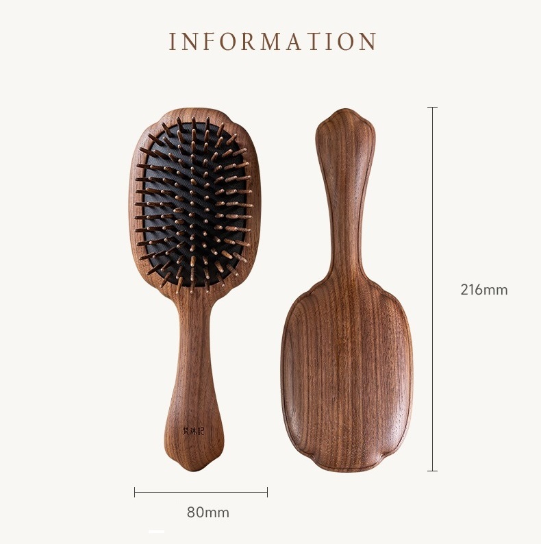 Message hair brush