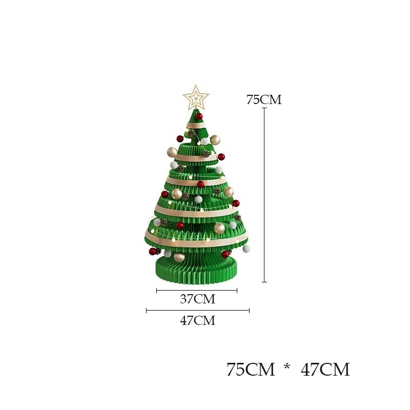 Honeycomb paper Christmas tree