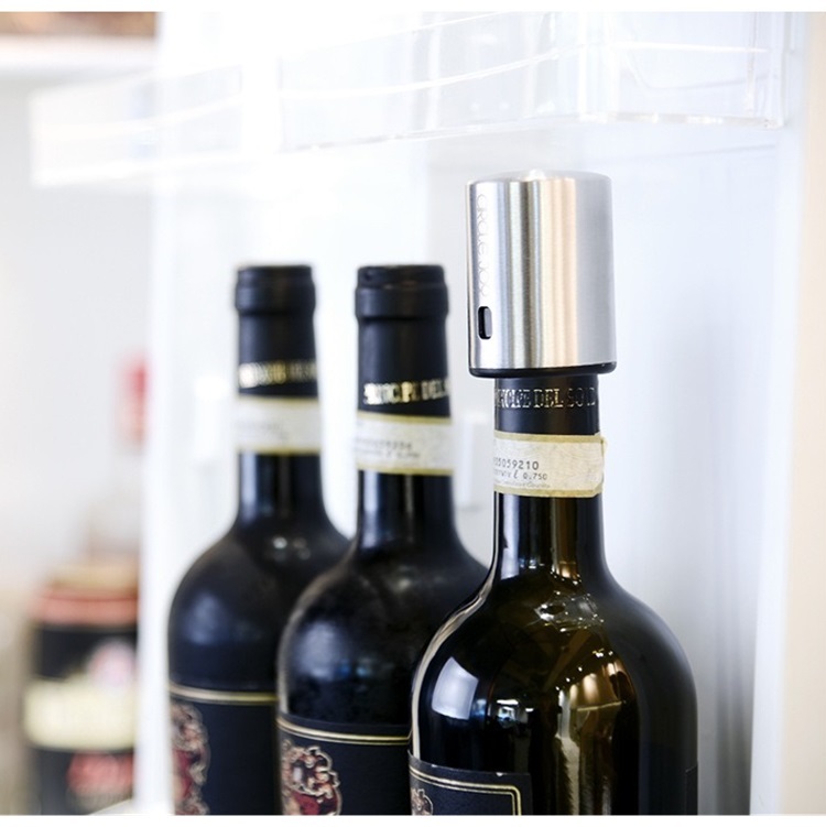 Memory wine vacuum stopper