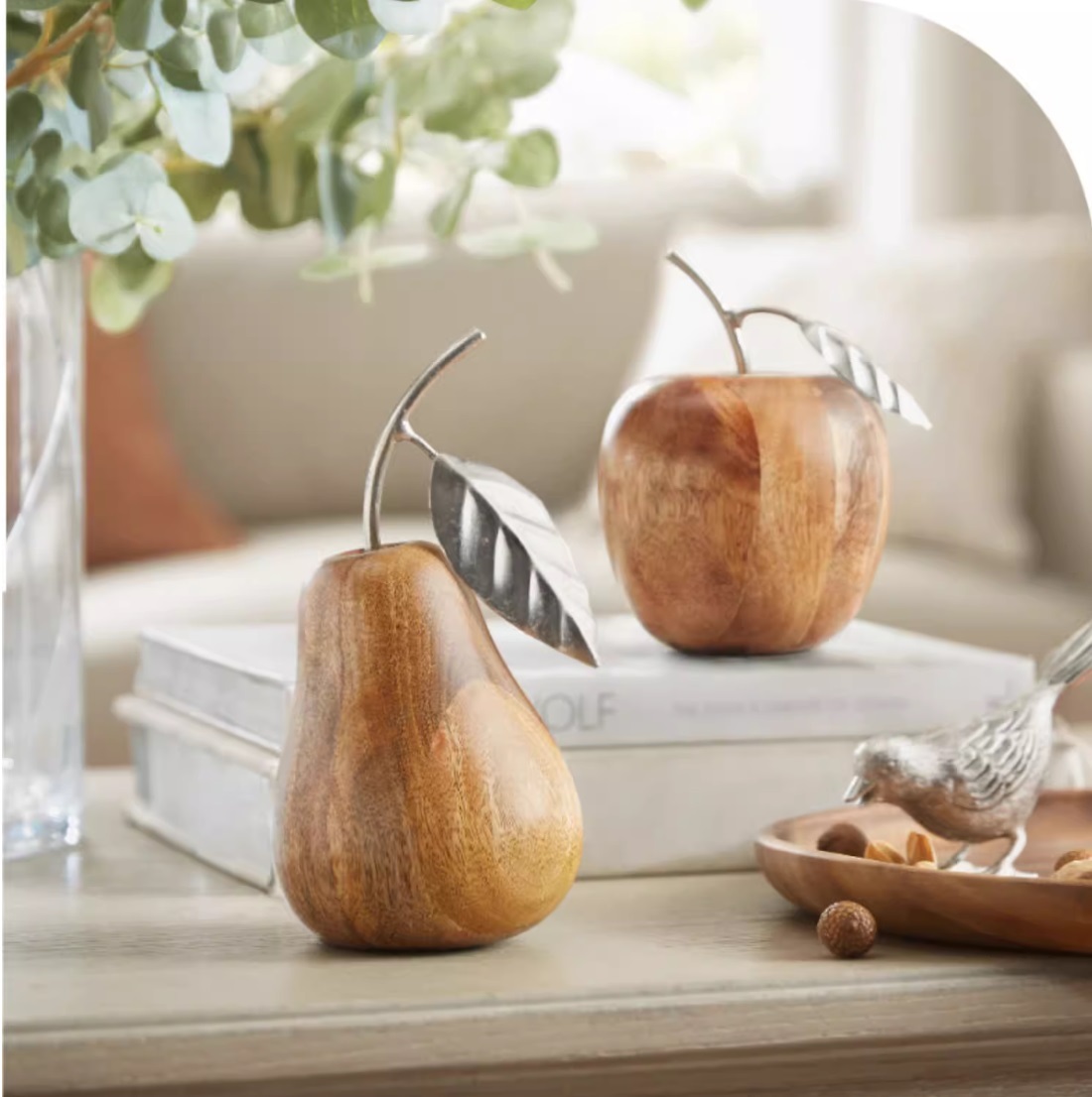 Mango wood ornament