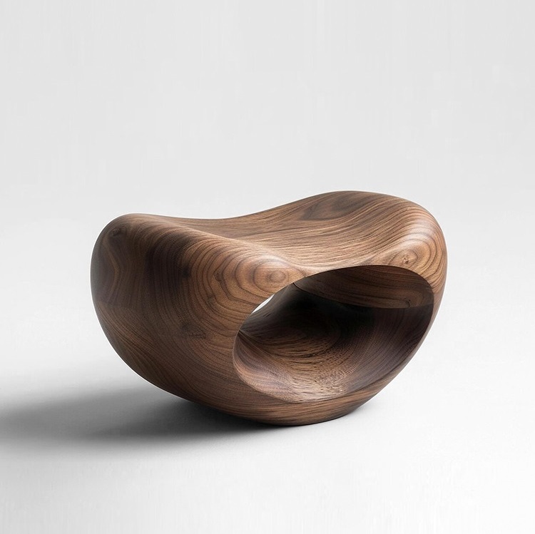 Walnut stool ornament