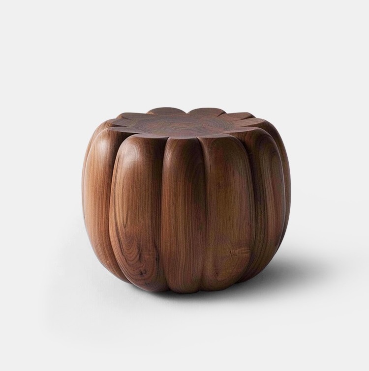 Walnut stool ornament