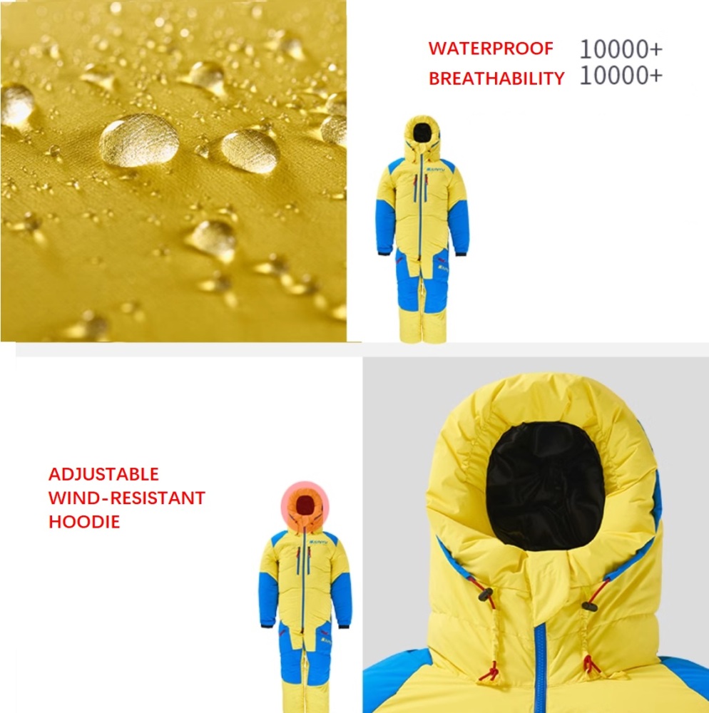 Extreme cold coveralls down  -40°C