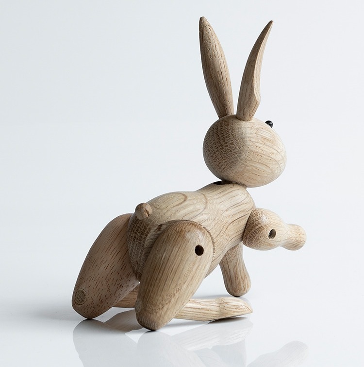 Therapy wood ornament rabbit