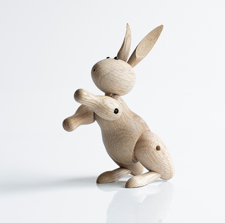 Therapy wood ornament rabbit