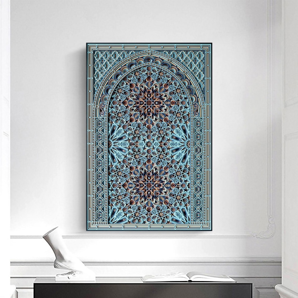 Engraved wood decor ornament