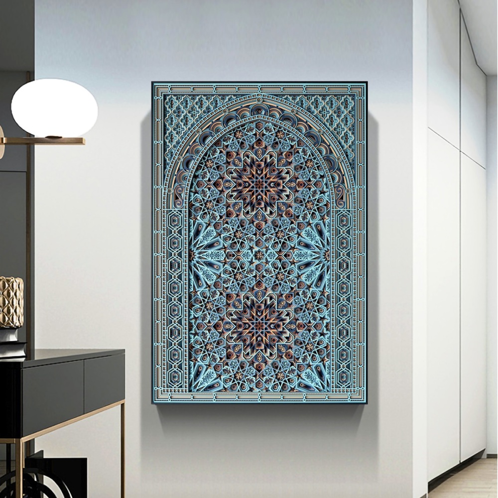 Engraved wood decor ornament