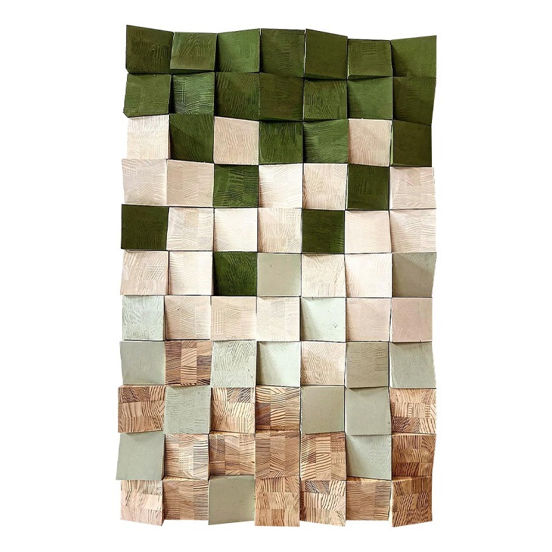 Artisan wood decor painting