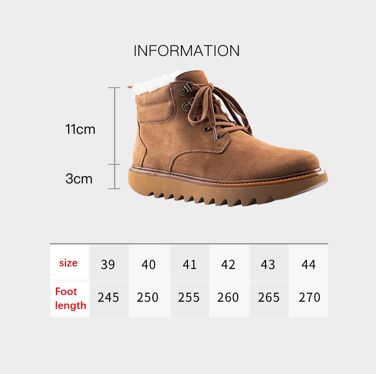 Wool suede snow boots