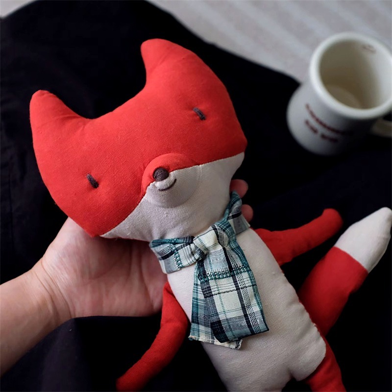 therapy plushie doll red fox