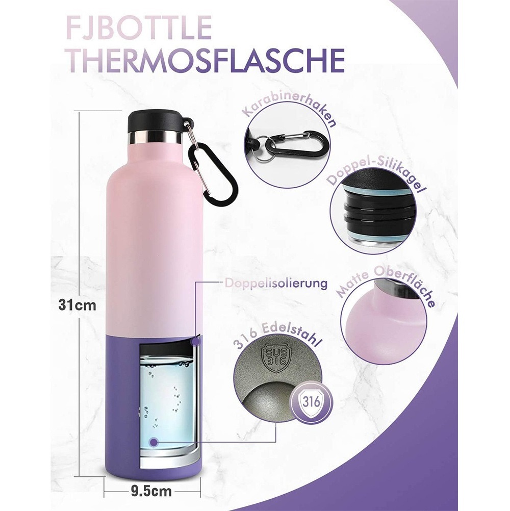 Vacuum insulated outdoor bottle