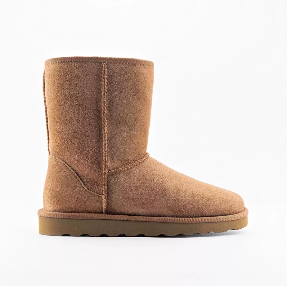 Mid carf suede snow boots