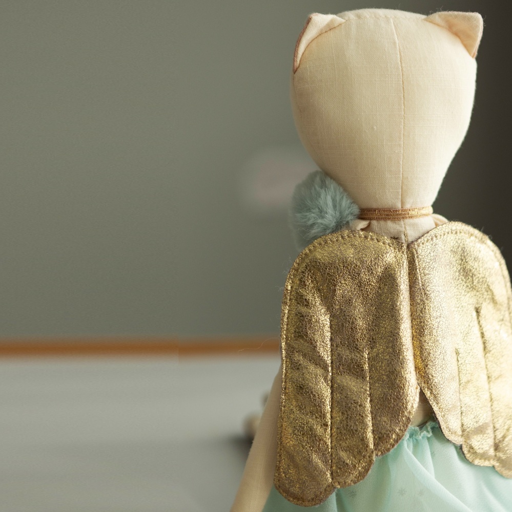 Therapy Companion plush toy angel kitty