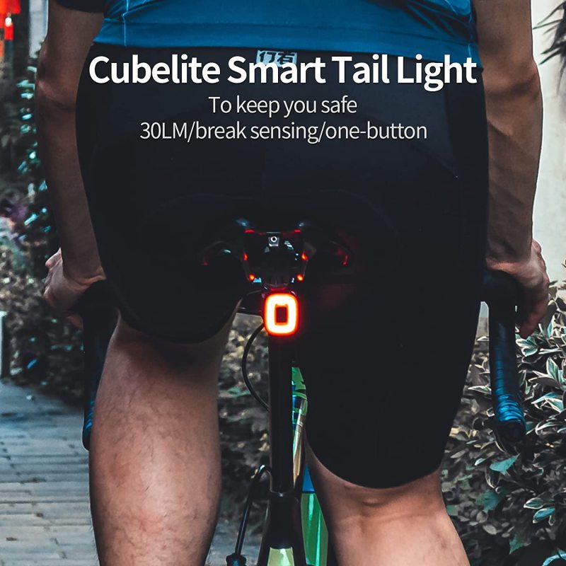 ENFITNIX USB Rechargeable Smart Bike Tail Light Cubelite II