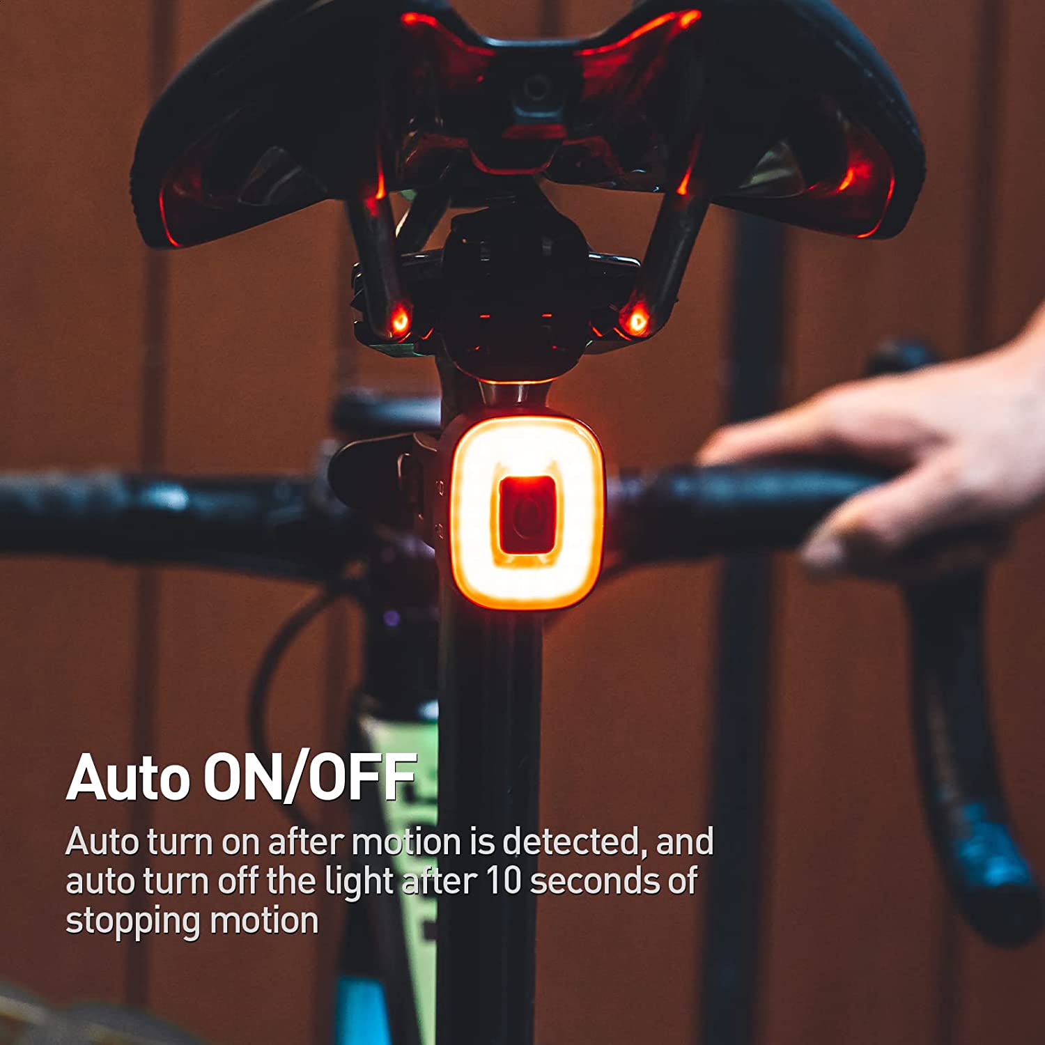 ENFITNIX USB Rechargeable Smart Bike Tail Light Cubelite II