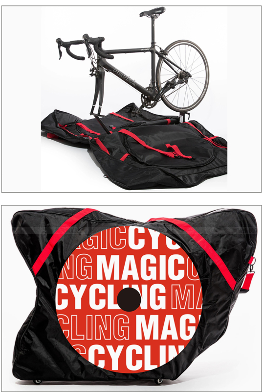 MAGICCYCLING Folding Bag Wear-resistant & Anti-corrosion Waterproof Free Handlebar Loading Bag