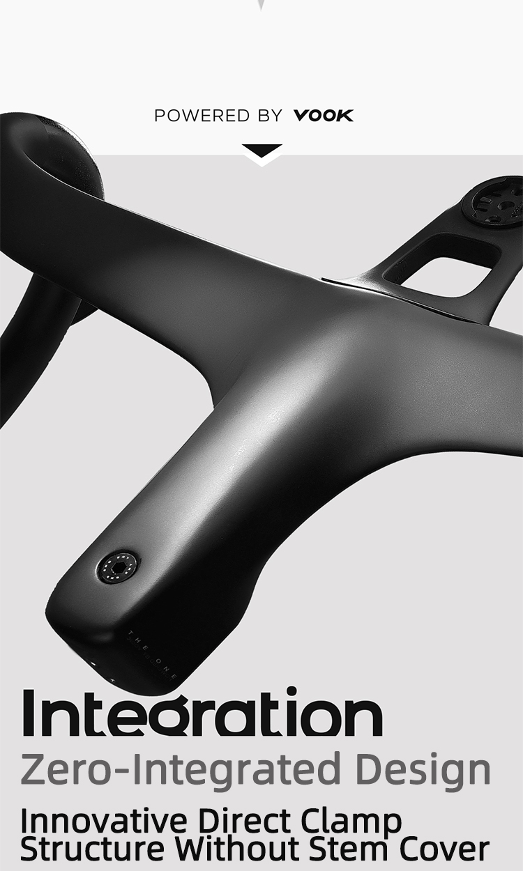 THE ONE ULTRA Integrated T800 Carbon Fiber Handlebar,THE ONE