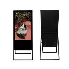 LCD Digital Poster Kiosk Foldable