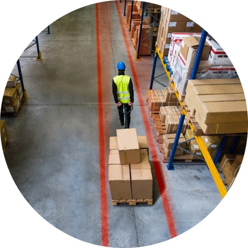 Led Virtual Line Projector 80-100W for 4-6meter Pr...