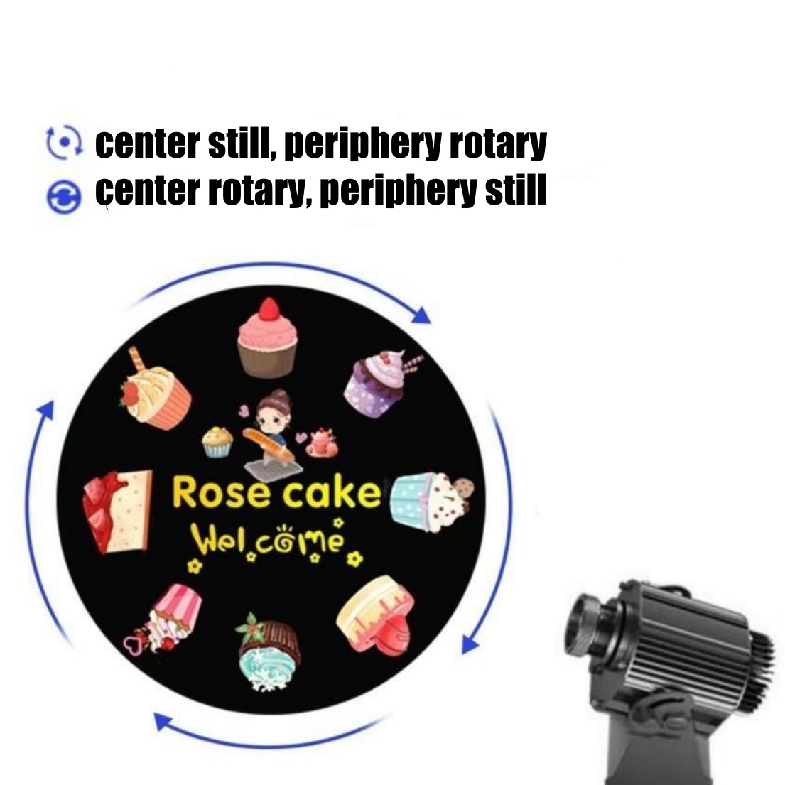 Still & Rotary Intergrated Dynamic Projector