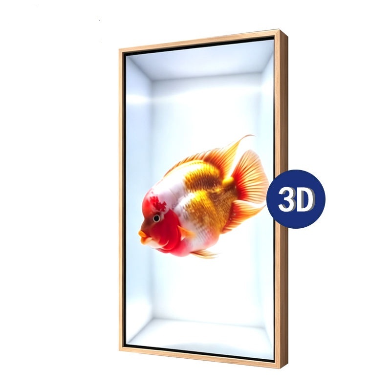 3D Spatial Art Frame Display 32 55 Inch Ultra-thin Digital Signage Naked Eye 3D