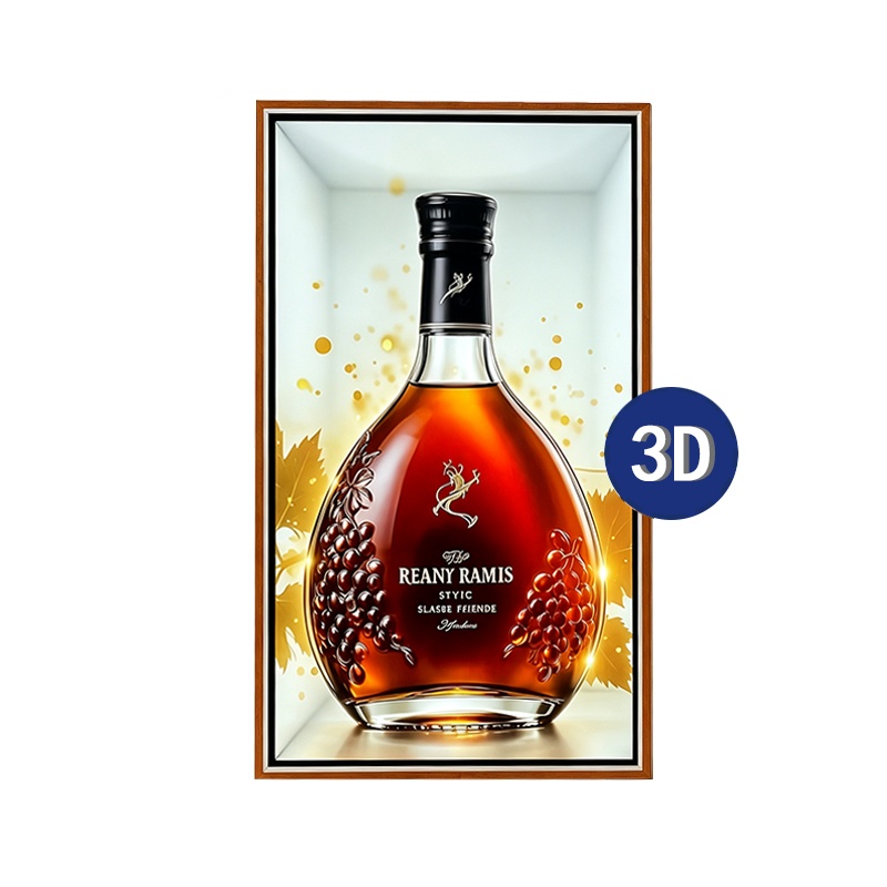 3D Spatial Art Frame Display 32 55 Inch Ultra-thin Digital Signage Naked Eye 3D