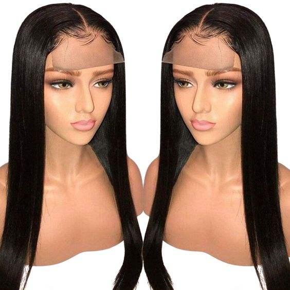 Beicapeni Straight Wave 4x4 Lace Wigs Made By Hair Bundles With Closure 180%Density