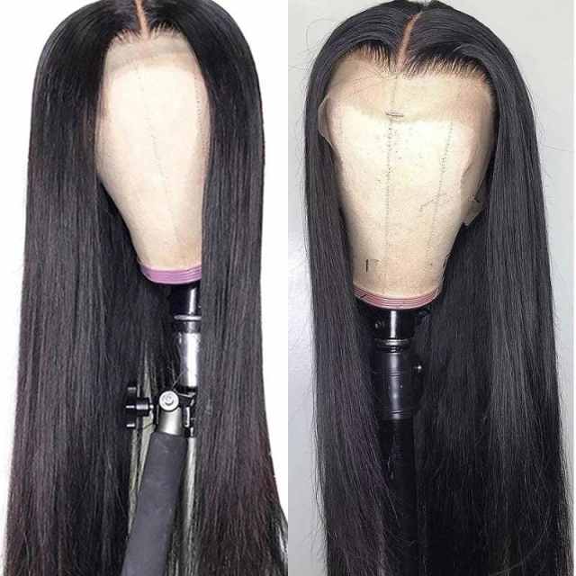 Beicapeni Straight Wave 13x4 Frontal Lace Wigs Made By Hair Bundles With Frontal 180%Density