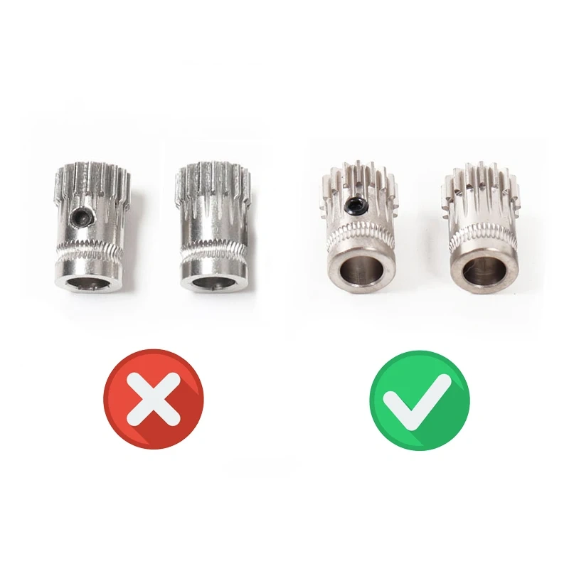 Good Quality Prusa I3 MK2/MK2.5/MK3/MK3S MK3S+ 3d Printer Extruder Driving Gears Btech Dual Gear Hardened with 2pcs Spring