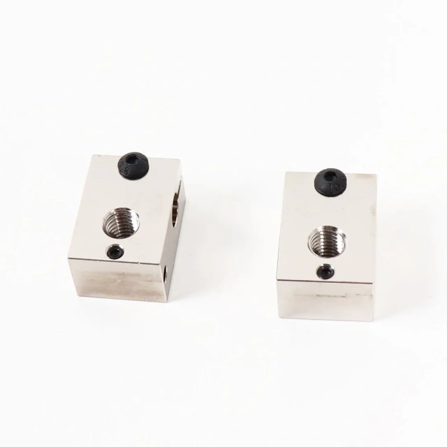 V6-Heizblock, plattiertes Kupfer, Messing, PT100, 3D-Druckerteile, Heizblock, kompatibel mit Upgrade V6 Hotend-Extruder(1PC Aluminum V6-Heizblock, plattiertes Kupfer, Messing, PT100, 3D-Druckerteile, Heizblock, kompatibel mit Upgrade V6 Hotend-Extruder(1PC Aluminum
