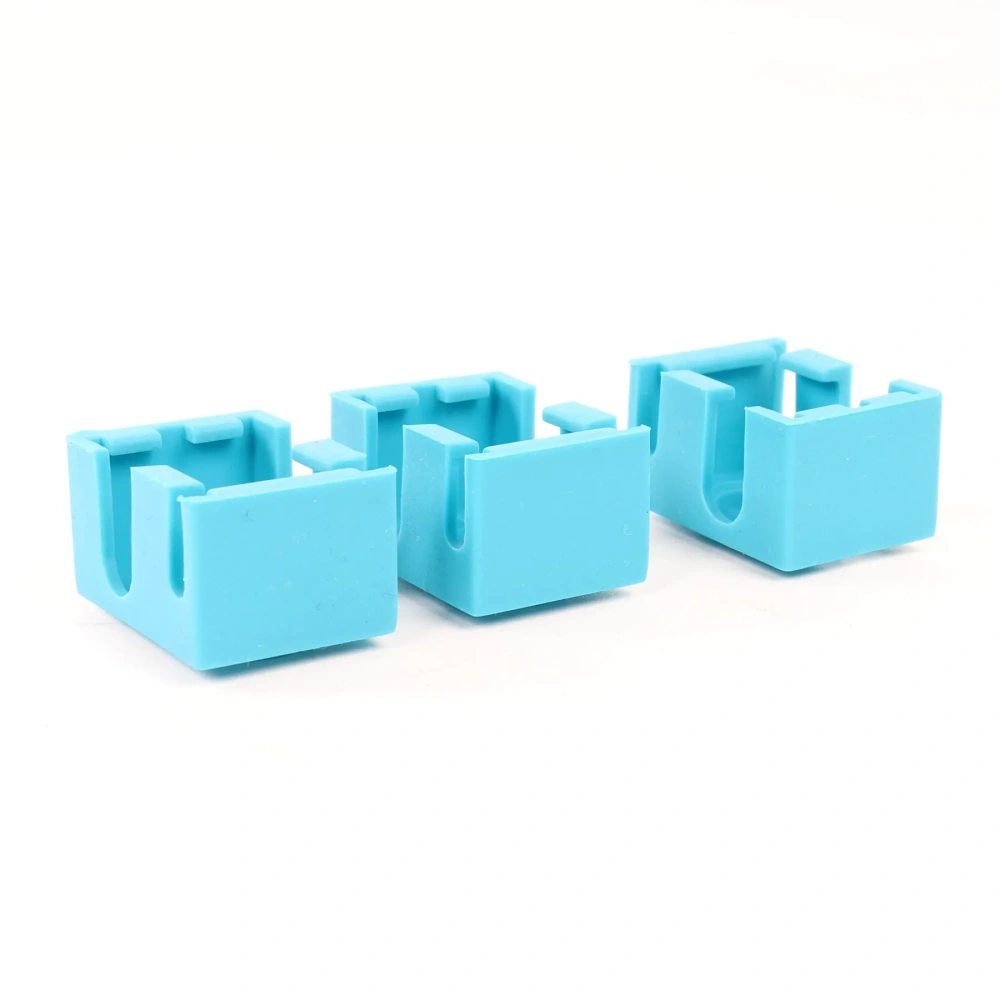 Blurolls 3pcs Prusa I3 MK3 MK3S MK3S+ 3d Printer Extruder Heat Block Nozzle Silicone Socks V6 Hotend Protector Cover for Voron