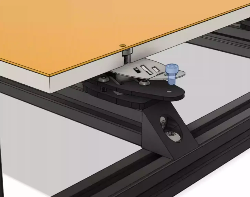Blurolls All-metal Voron 2.4 3D Printer Kinematic Bed Mount Kit with Enhanced F Parts Round Cut
