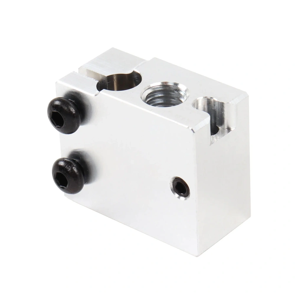 Blurolls High Quality V6 Volcano Aluminum Heatblock Heat Block for PT100 HT-100K Hotend 3D Printer Extruder Heated Block Prusa