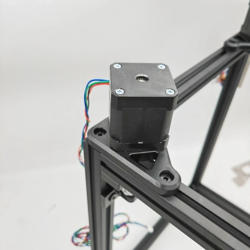 Blurolls 4pcs Annex K3 3d Printer Aluminum CNC Machined Metal Z Axis Motor Mount Kit 9mm Thickness for Long Shaft Motors
