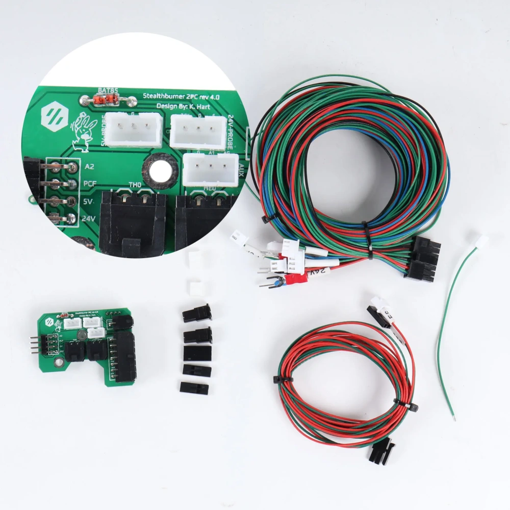 Blurolls Voron 2.4 R2 Trident Stealthburner 2PCS Rev4.0 Extruder Toolhead PCB Compatiable Voron Tap PTFE wire Designed by Hartk
