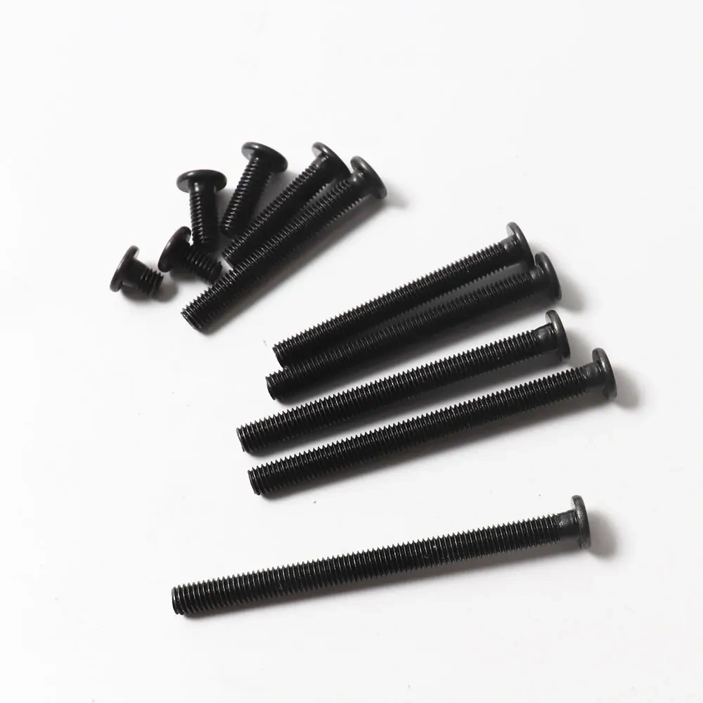 3D Printer Parts 20pcs M5 Low Profile Screws M5*50/55/60/65mm Black Color