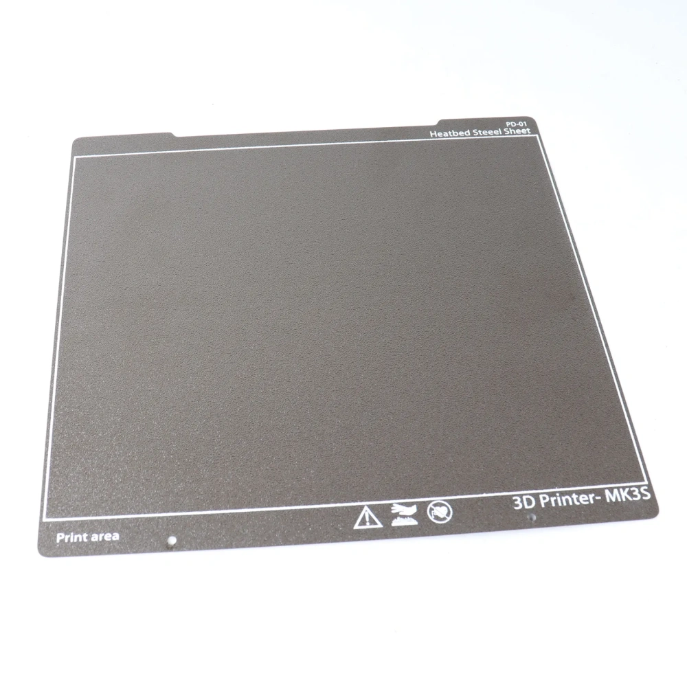 Blurolls Prusa I3 MK2.5S MK3 MK3S(+) Heatbed Steel Sheet PEI Spring Sheet Double-Side Textured Powder PEI Sheet Plate 254*242MM