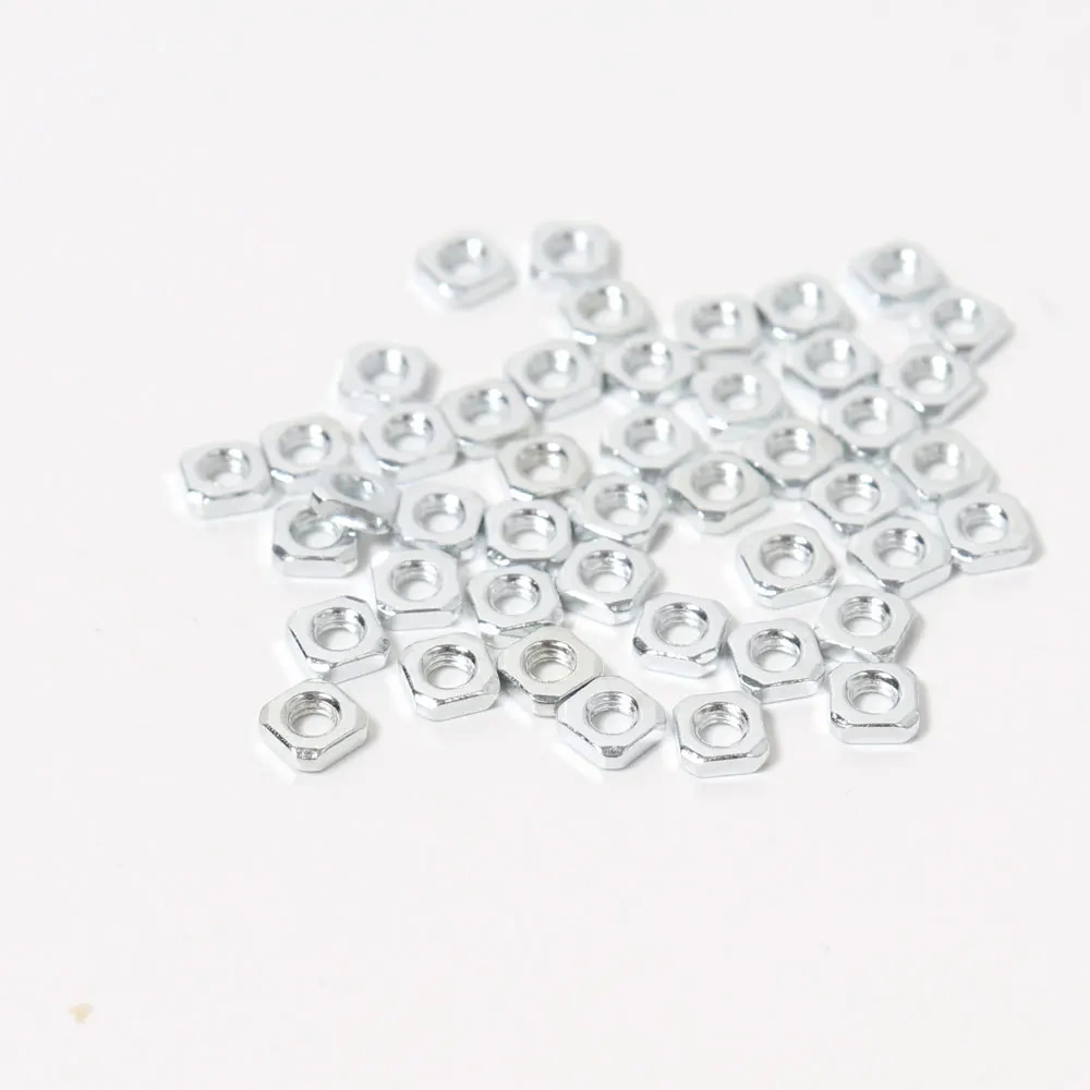 1.8mm thickness screws nut 100pcs thin nut M3 stainless steel sqare nuts 1.8*5.4*5.4mm sqare thin nuts for prusa i3 mk2/mk2s/mk3