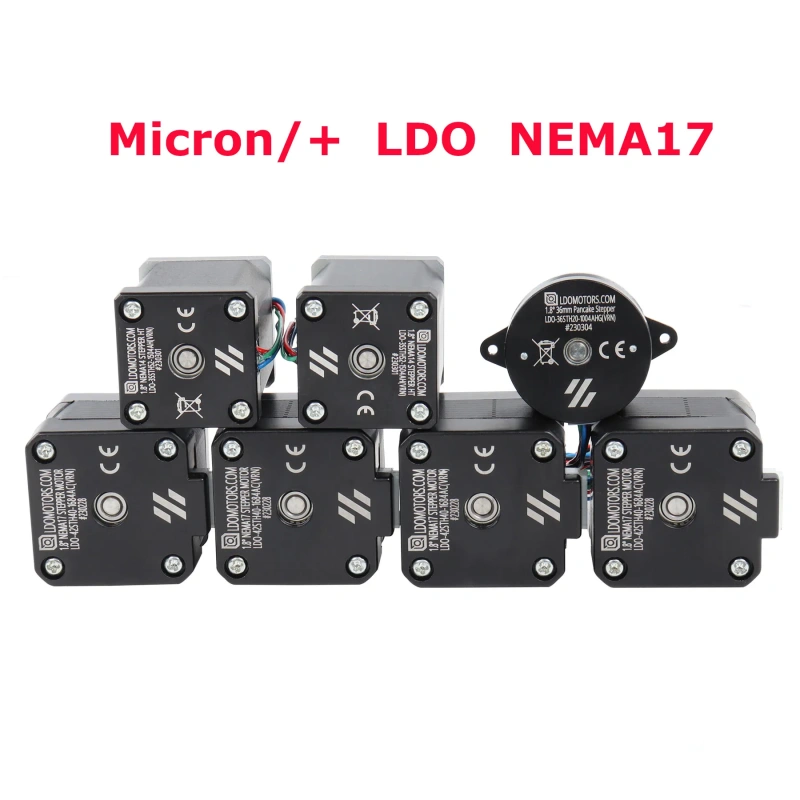 Blurolls LDO MOONS Micron120 Micron180 Micron+ NEMA17 Motors Kit Full Stepper Motor XY for Voron Micron Plus Micron+ 3d Printer
