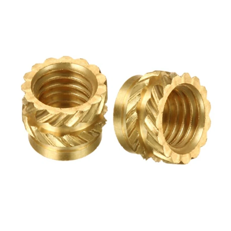 Blurolls 100pcs M3 Threaded Insert M3xD5xL4 Copper Nut Knurled Nut Copper Insert Hot-pressed Nut Voron 2.4 Trident Switchwire